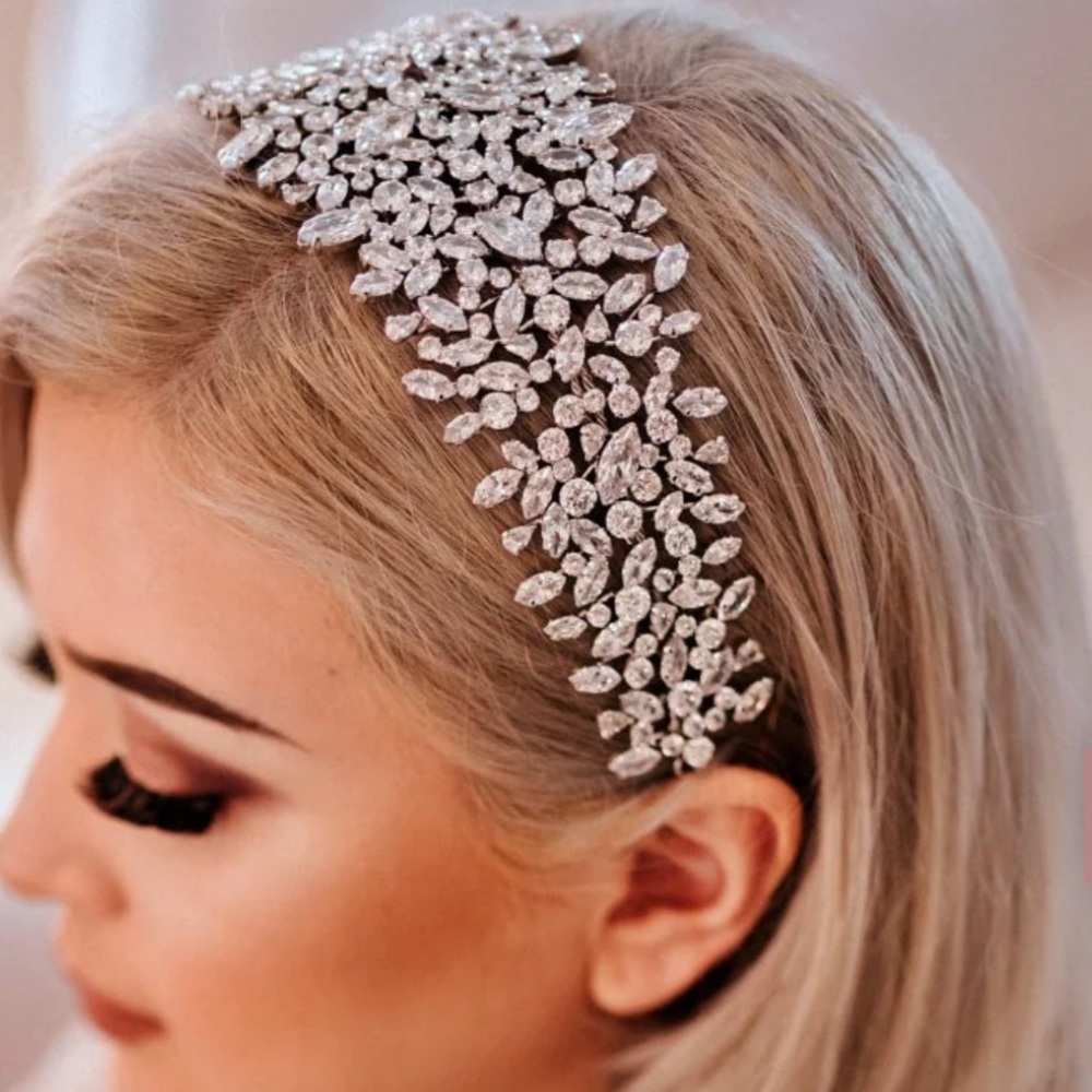 ELLEE COUTURE BOUTIQUE BELLE WEDDING HEADBAND, SWAROVSKI BRIDAL HEADPIECE